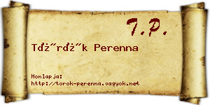Török Perenna névjegykártya