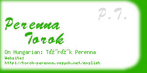 perenna torok business card